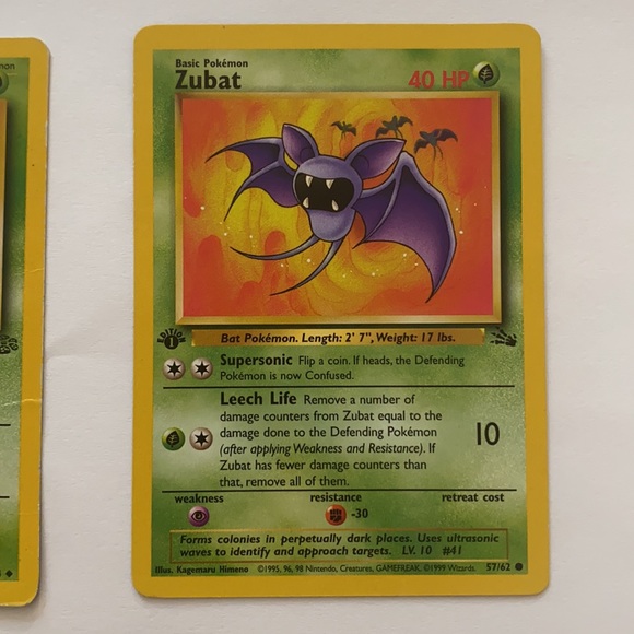 1999 pokemon cards first edition Pokmon 1st/2nd Generation from 1999! Pack of 50 Guaranteed Holographics and editions!! No more then 6 energy cards in each lot unless requesting more! Product ID: 792759981470 : Toys & Games Damage Swap Vulpix 1st Edition (68) 1999